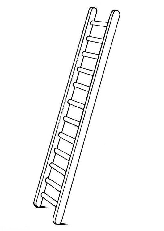 Ladder clipart preto e branco plano de fundo de desenhos animados desenho de escada