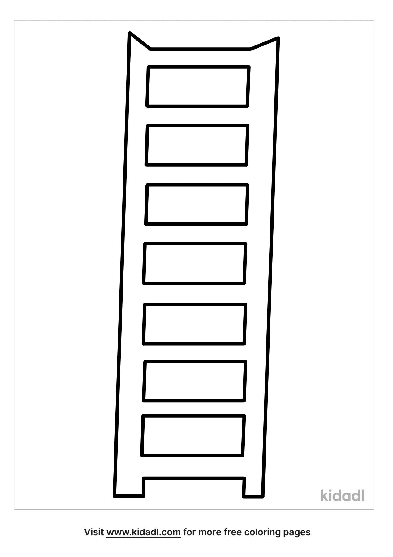 Free ladder coloring page coloring page printables