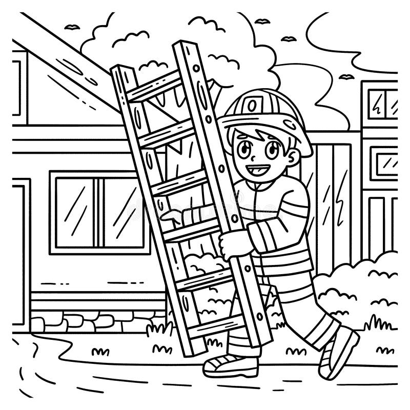 Ladder coloring stock illustrations â ladder coloring stock illustrations vectors clipart