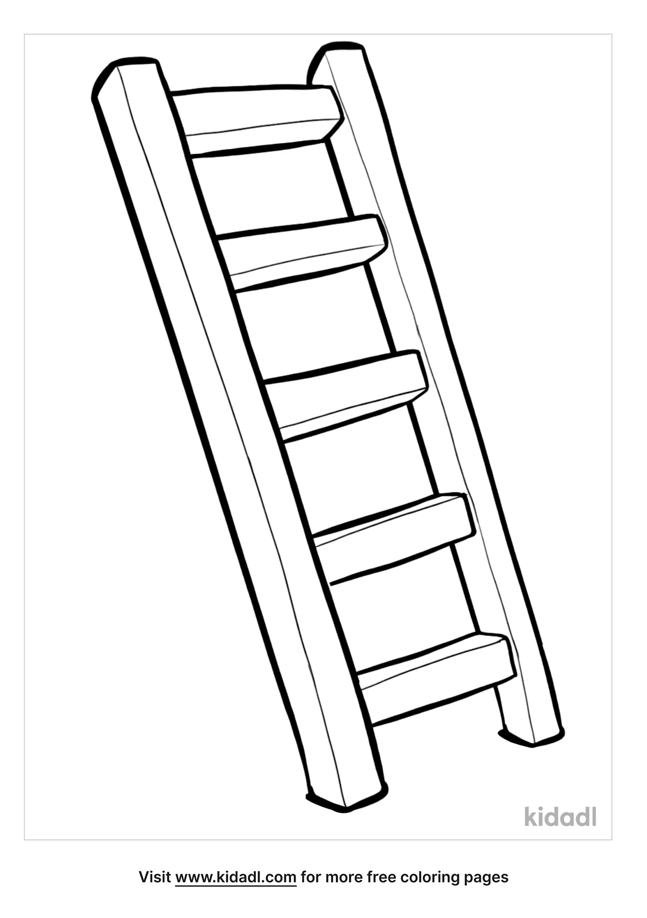 Free d ladder coloring page coloring page printables