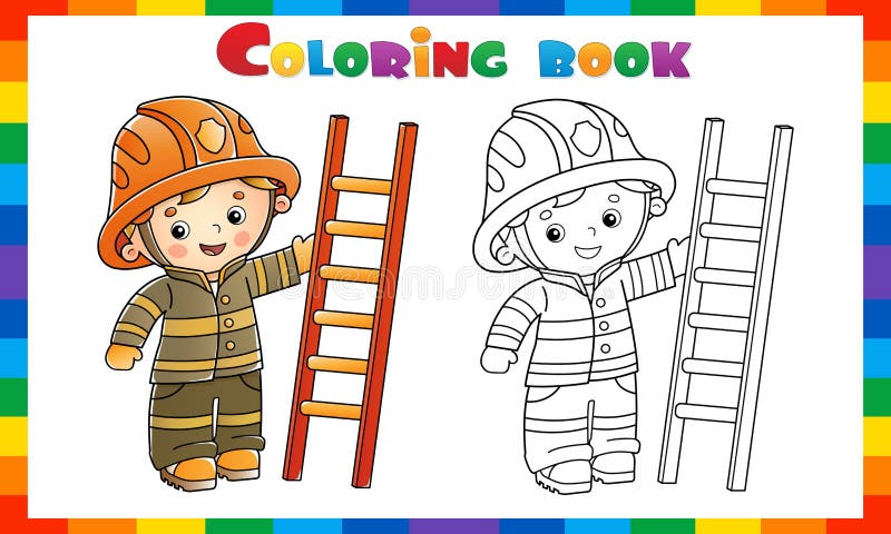 Ladder coloring stock illustrations â ladder coloring stock illustrations vectors clipart