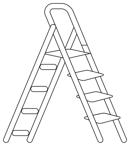 Ladder coloring page free printable coloring pages