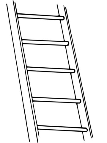 Ladder coloring page free printable coloring pages