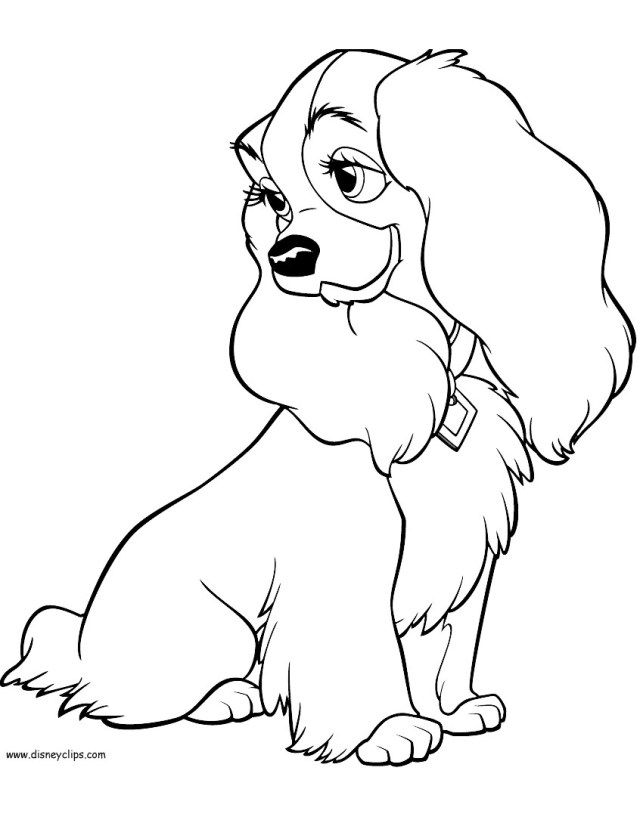 Lady and the tramp coloring pages lady and the tramp coloring pages disneyclips