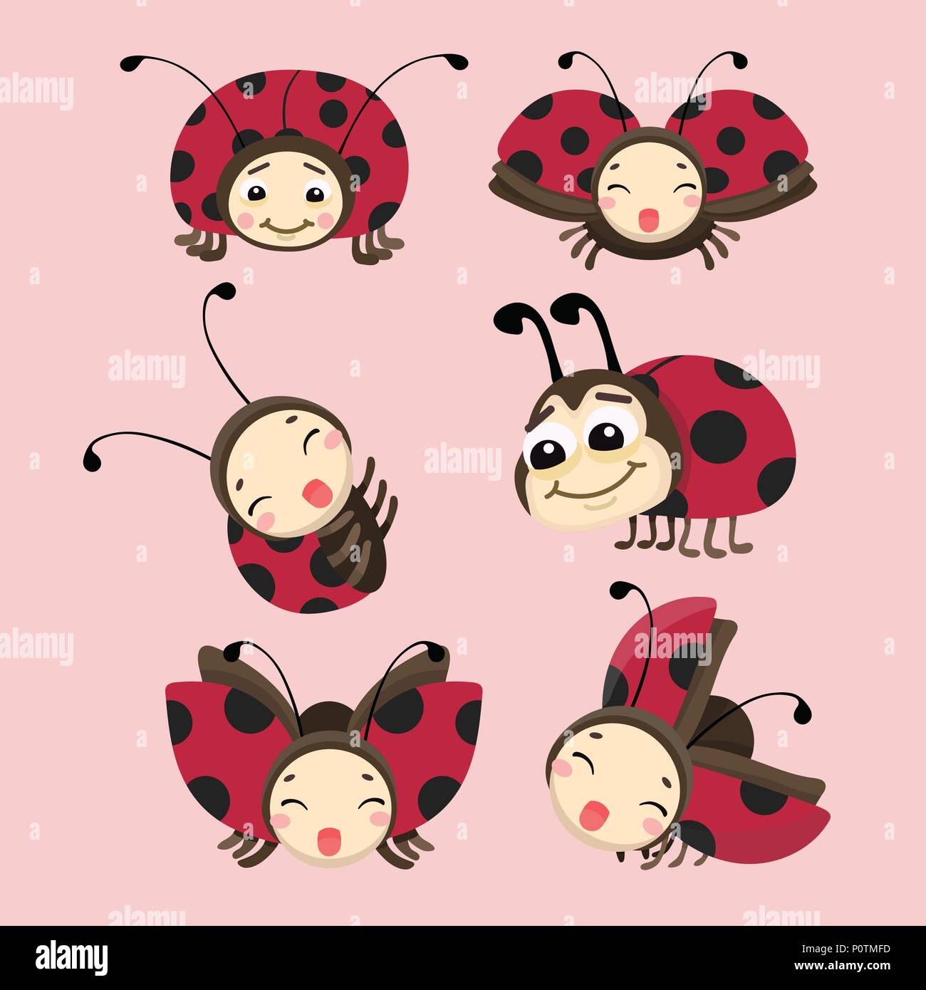 Cartoon ladybug hi