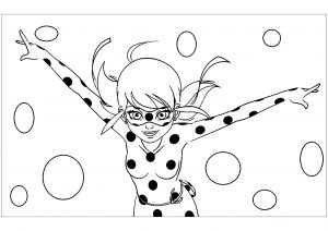 Miraculous lady bug coloriage gratuit