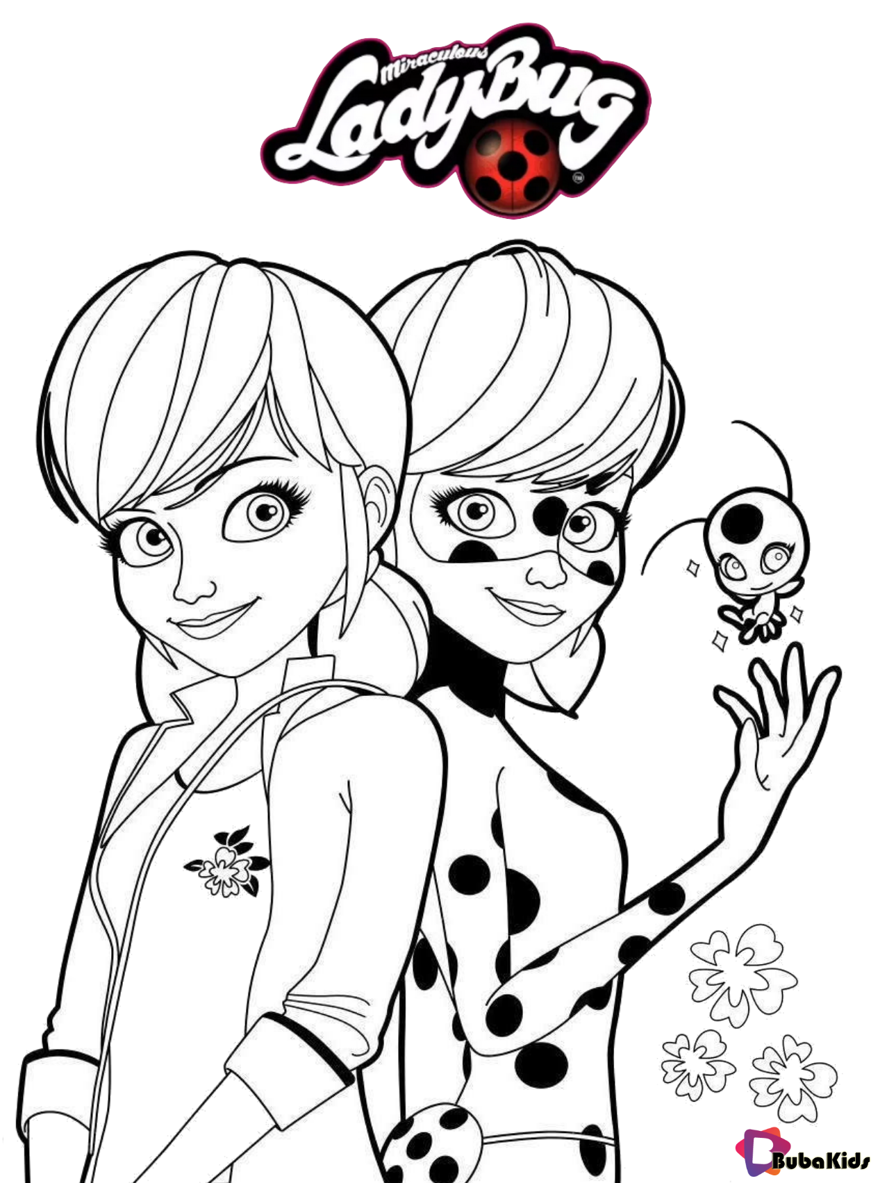 Miraculous ladybug free coloring page for kids bubakids ladybug coloring page free kids coloring pages free coloring pages