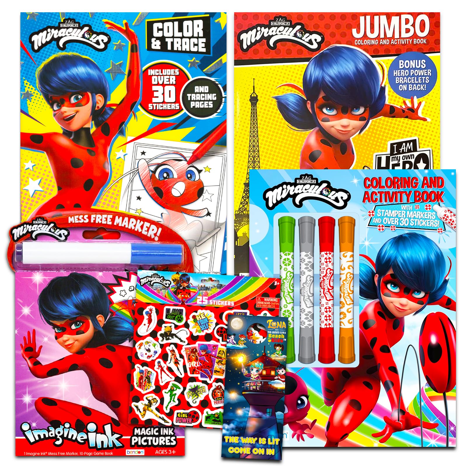 Disney bundle miraculous ladybug activity set for kids