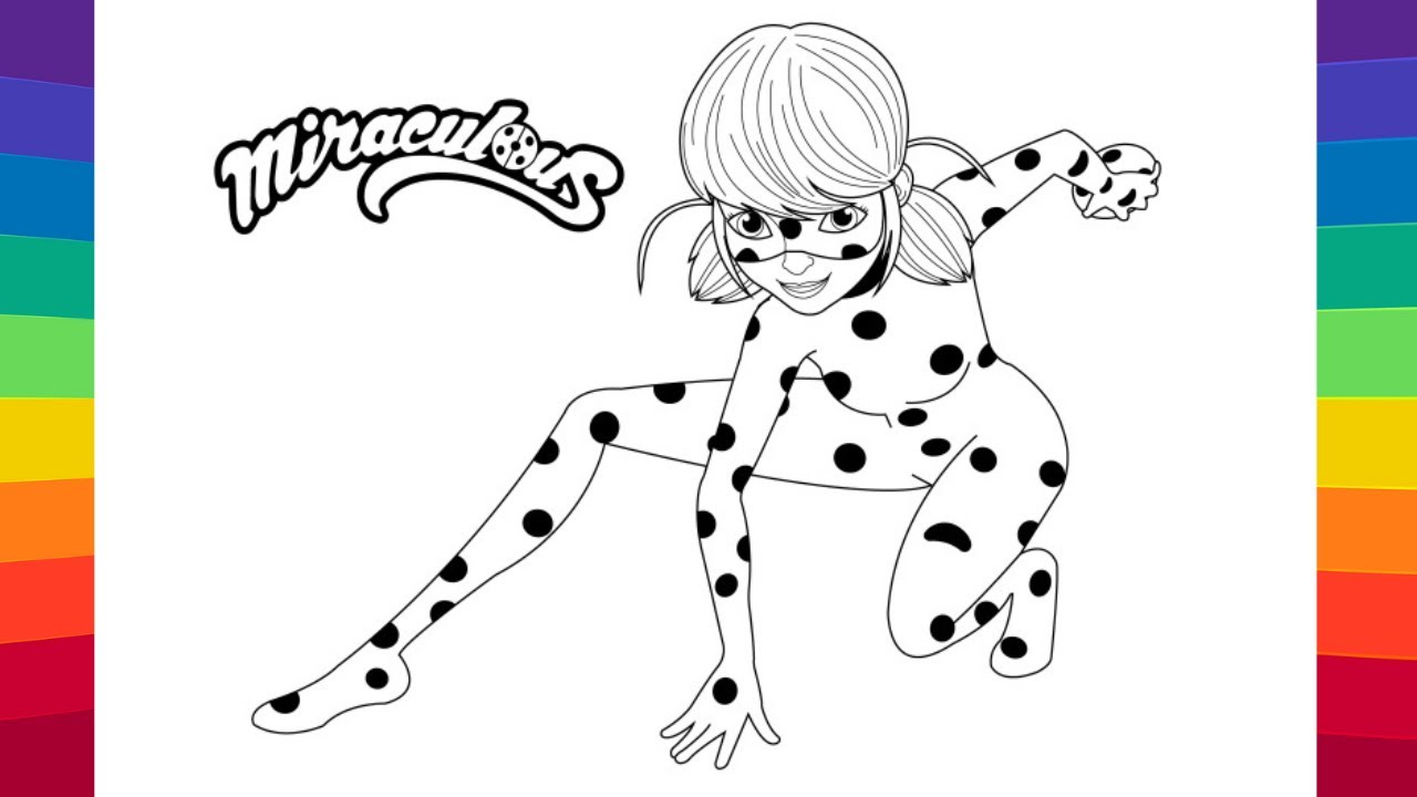 Miraculous ladybug cat noir coloring book miraculous ladybug coloring page