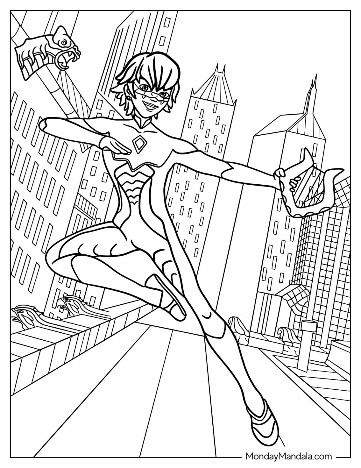 Miraculous ladybug coloring pages free pdf printables