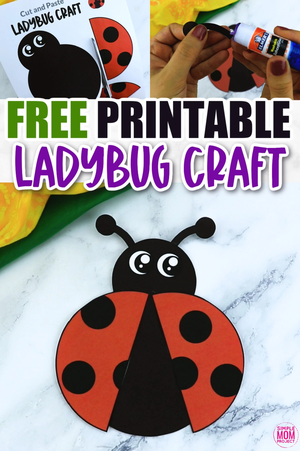 Free printable ladybug craft template â simple mom project