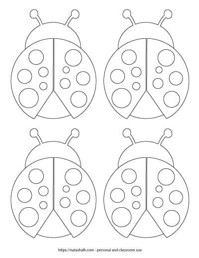 Free printable ladybug templates cute for coloring crafts ladybug crafts templates printable free free printable crafts