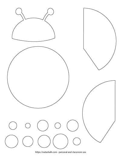 Free printable ladybug templates cute for coloring crafts insect crafts ladybug crafts free printable crafts