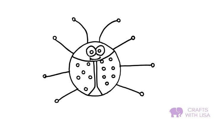 Ladybug coloring page