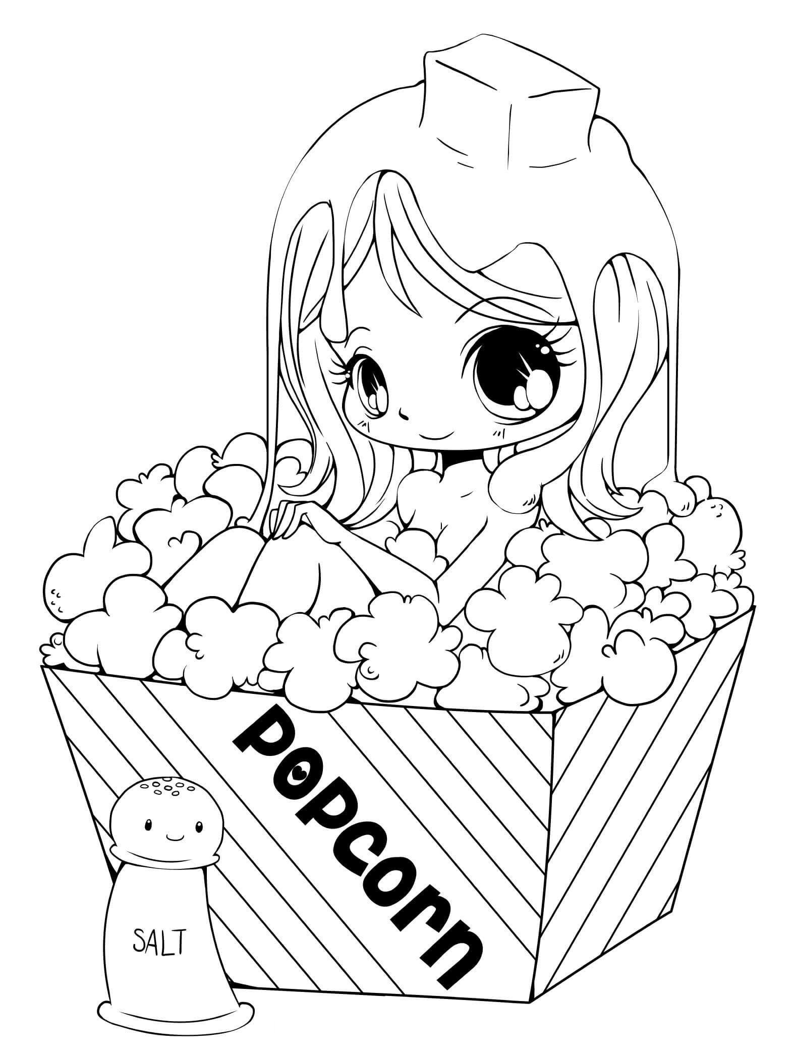 Chibi colouring pages printable for free download
