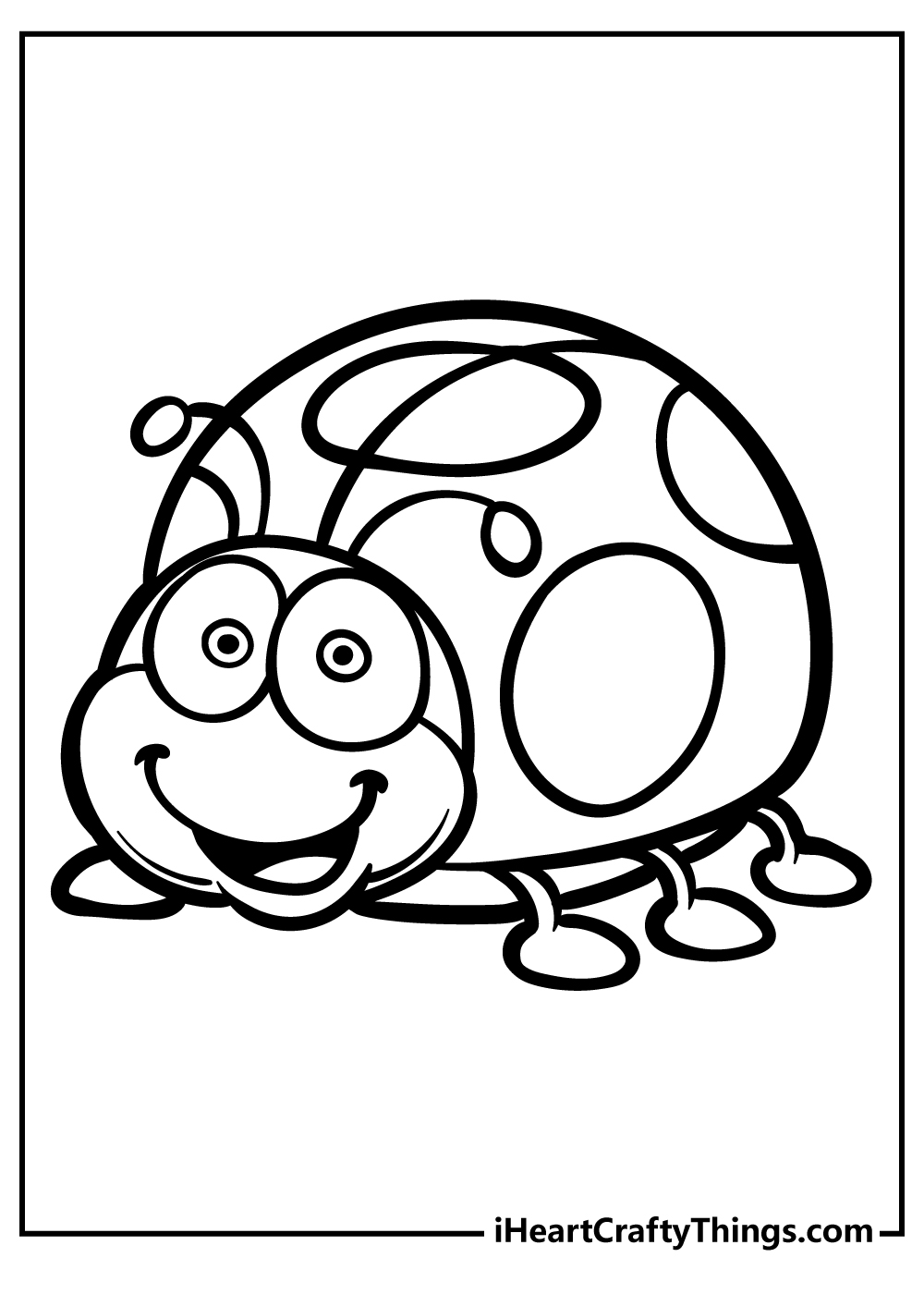Smiley ladybug worksheet
