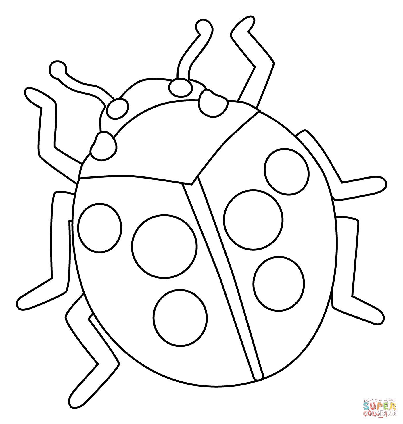 Lady beetle emoji coloring page free printable coloring pages