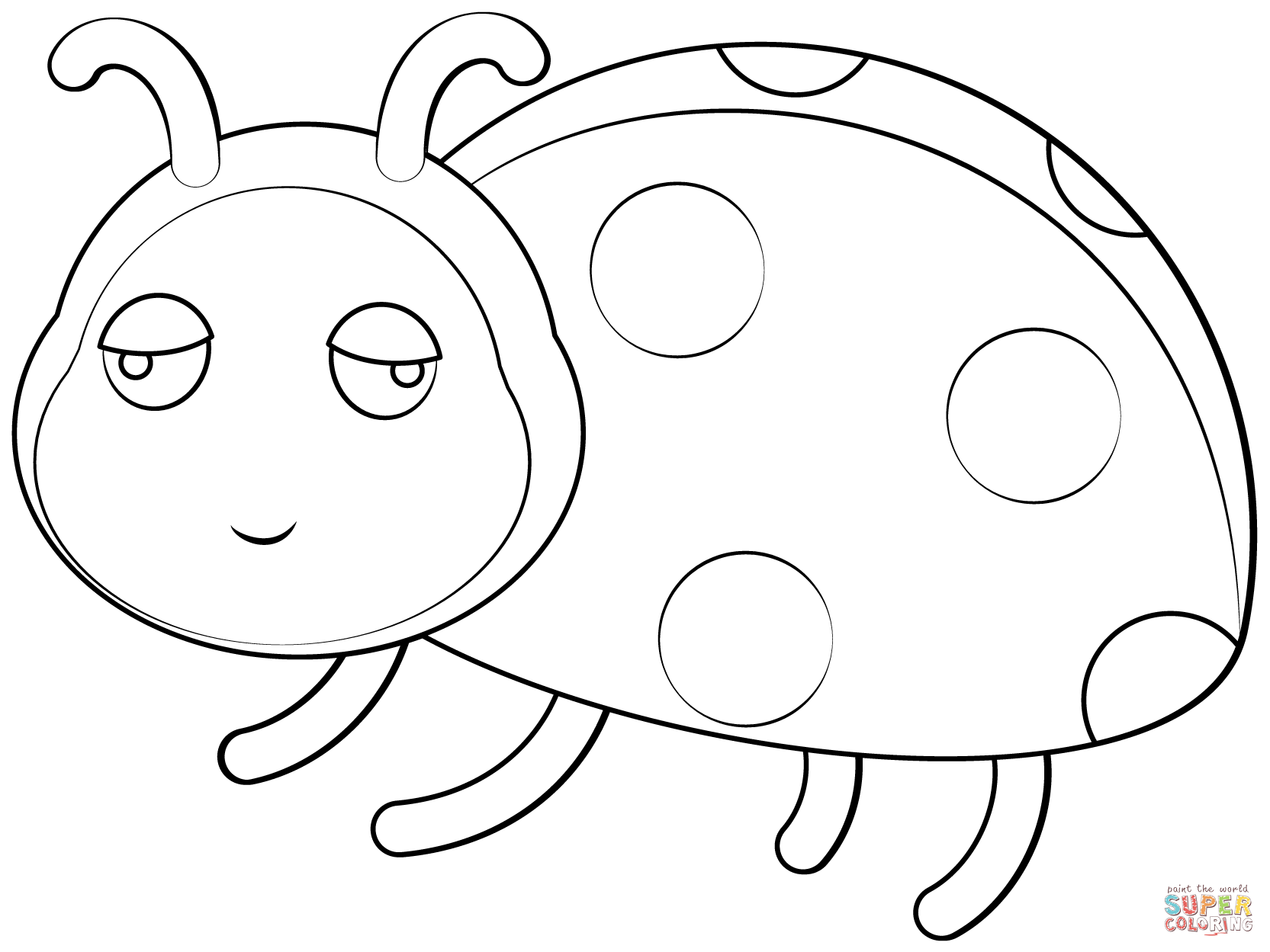 Ladybug coloring page free printable coloring pages