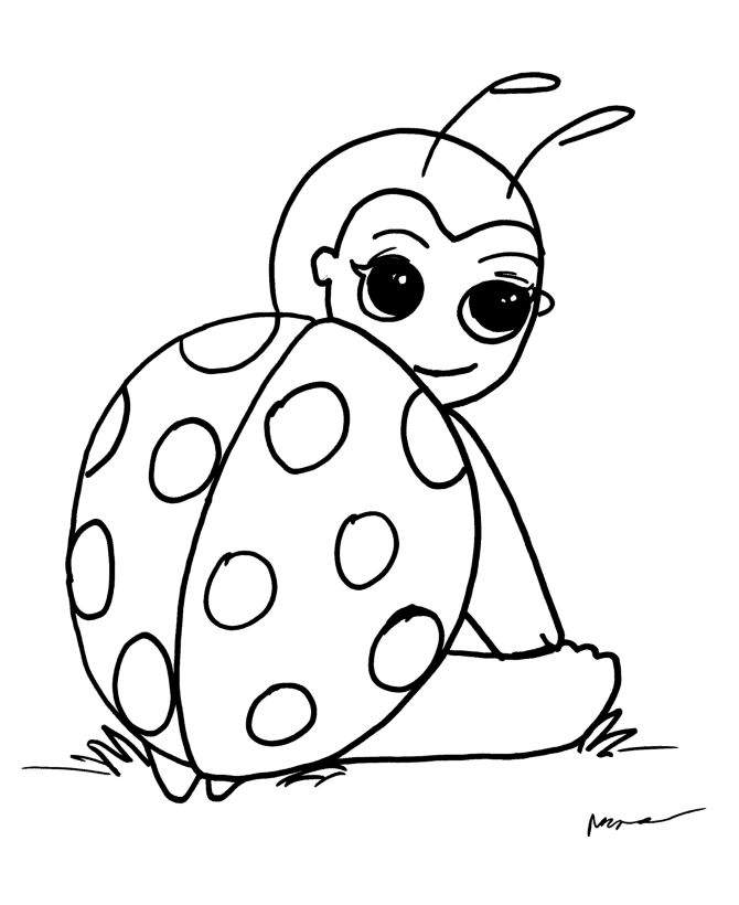 Lady bug anime coloring page and kids activity sheet honkingdonkey ladybug coloring page bug coloring pages cartoon coloring pages