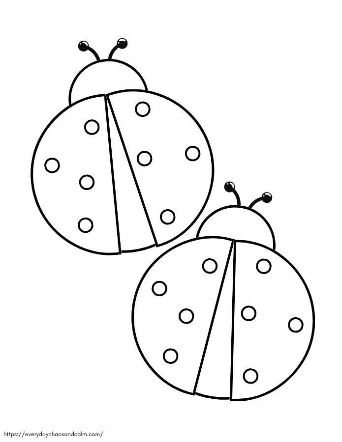 Free printable ladybug templates for crafts