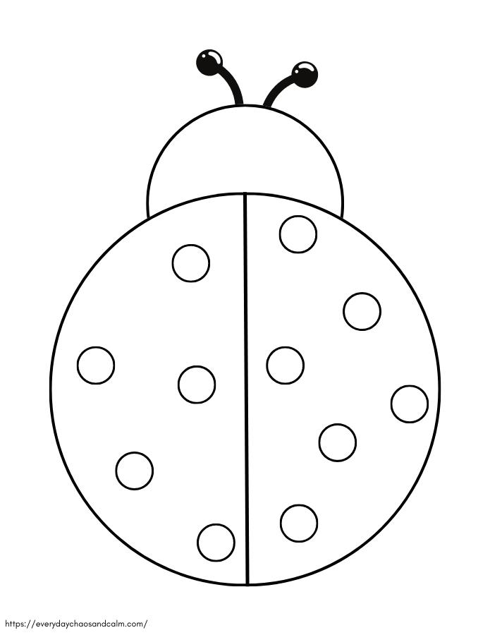 Free printable ladybug templates for crafts