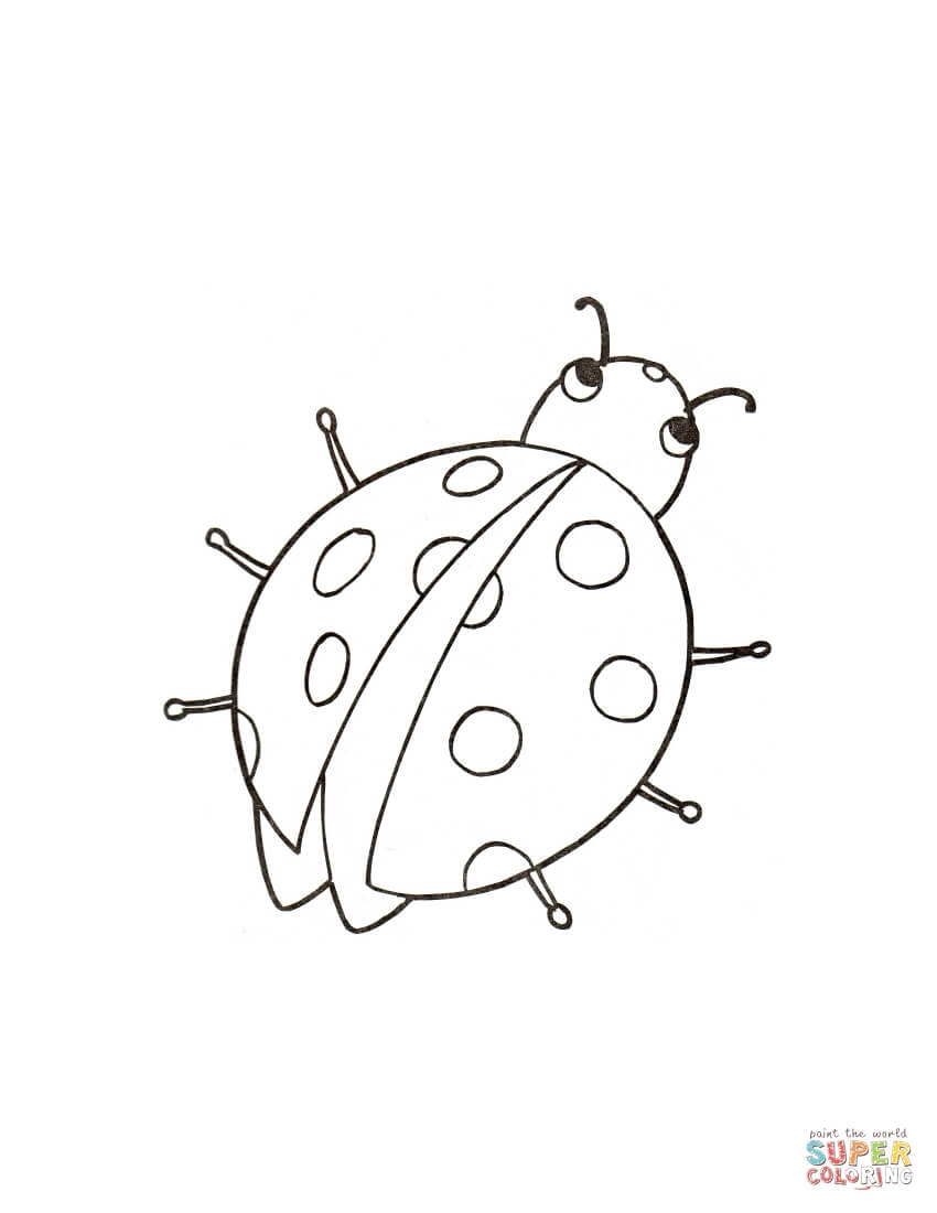 Little ladybird coloring page free printable coloring pages