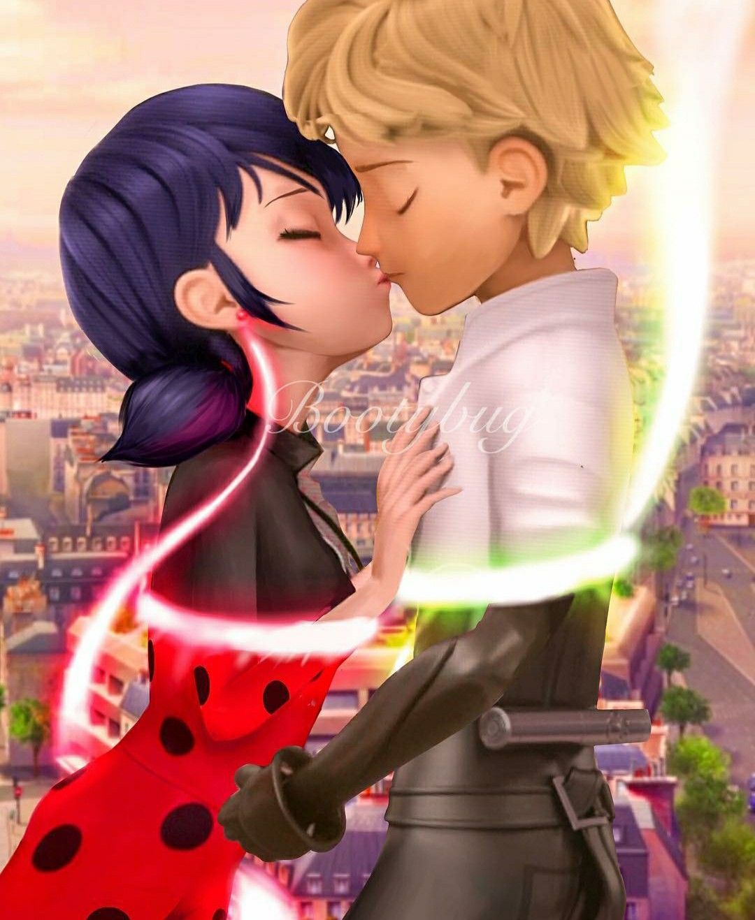 Kiss,ladybug, chat noir,  Miraculous ladybug kiss, Miraculous ladybug  anime, Miraculous ladybug memes