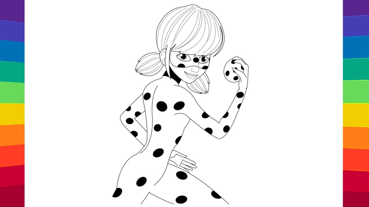 Miraculous ladybug cat noir coloring book coloring pages miraculous ladybug