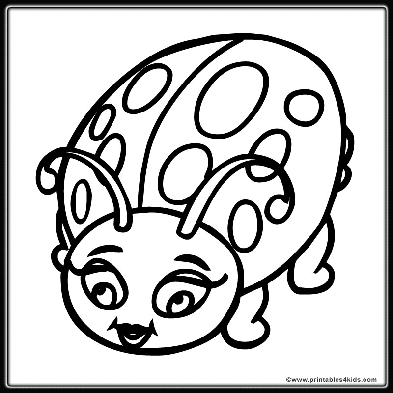 Ladybug coloring sheet â printables for kids â free word search puzzles coloring pages and other activities