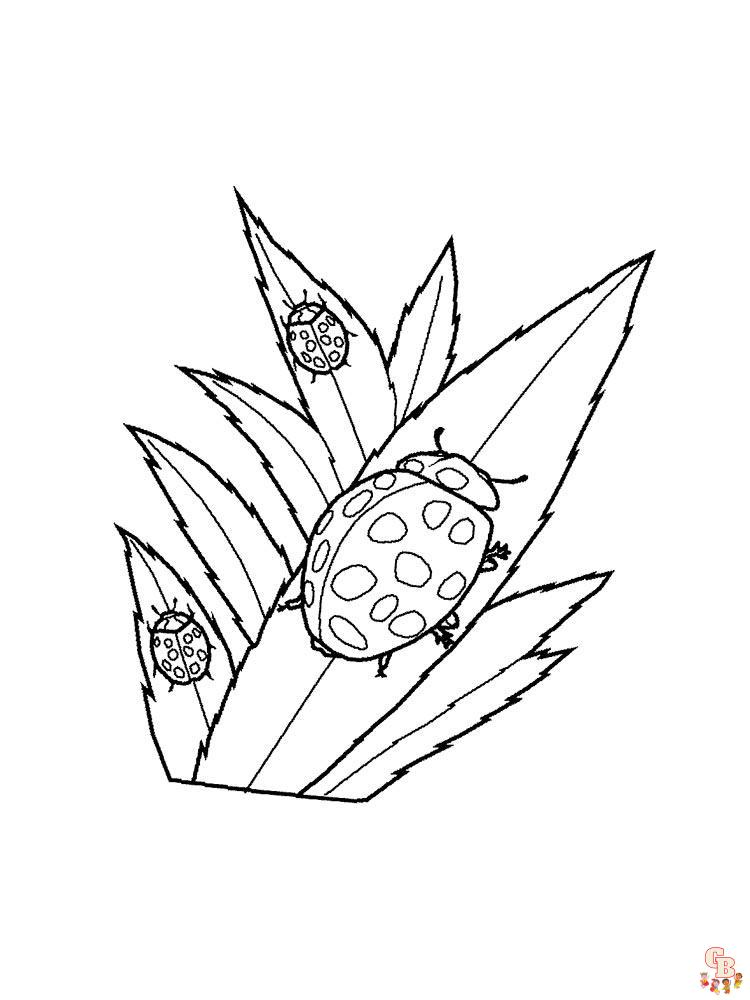 Printable ladybug coloring pages free and easy to color