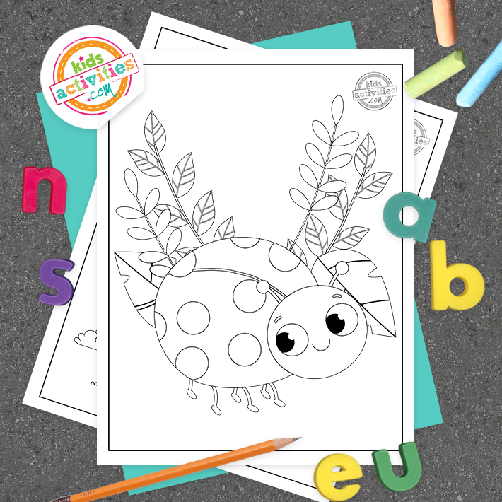 Free printable ladybug coloring pages kids activities blog