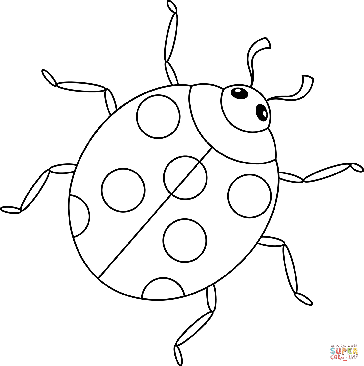 Ladybug coloring page free printable coloring pages