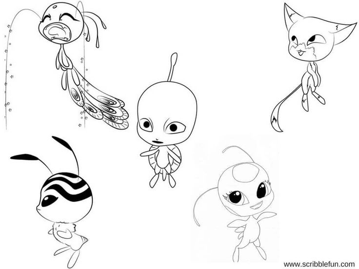 Free printable miraculous ladybug coloring pages kwami ladybug coloring page bug coloring pages cartoon coloring pages