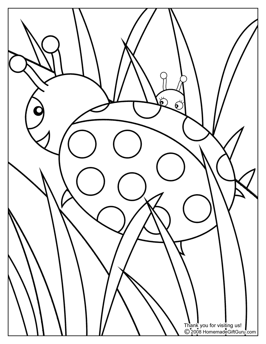 Ladybug coloring page