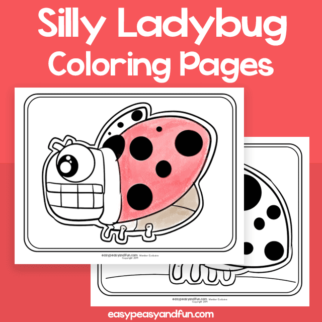 Silly ladybug coloring pages â easy peasy and fun hip