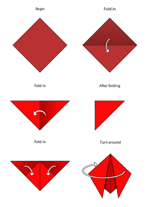 Easy origami instructions â ladybug