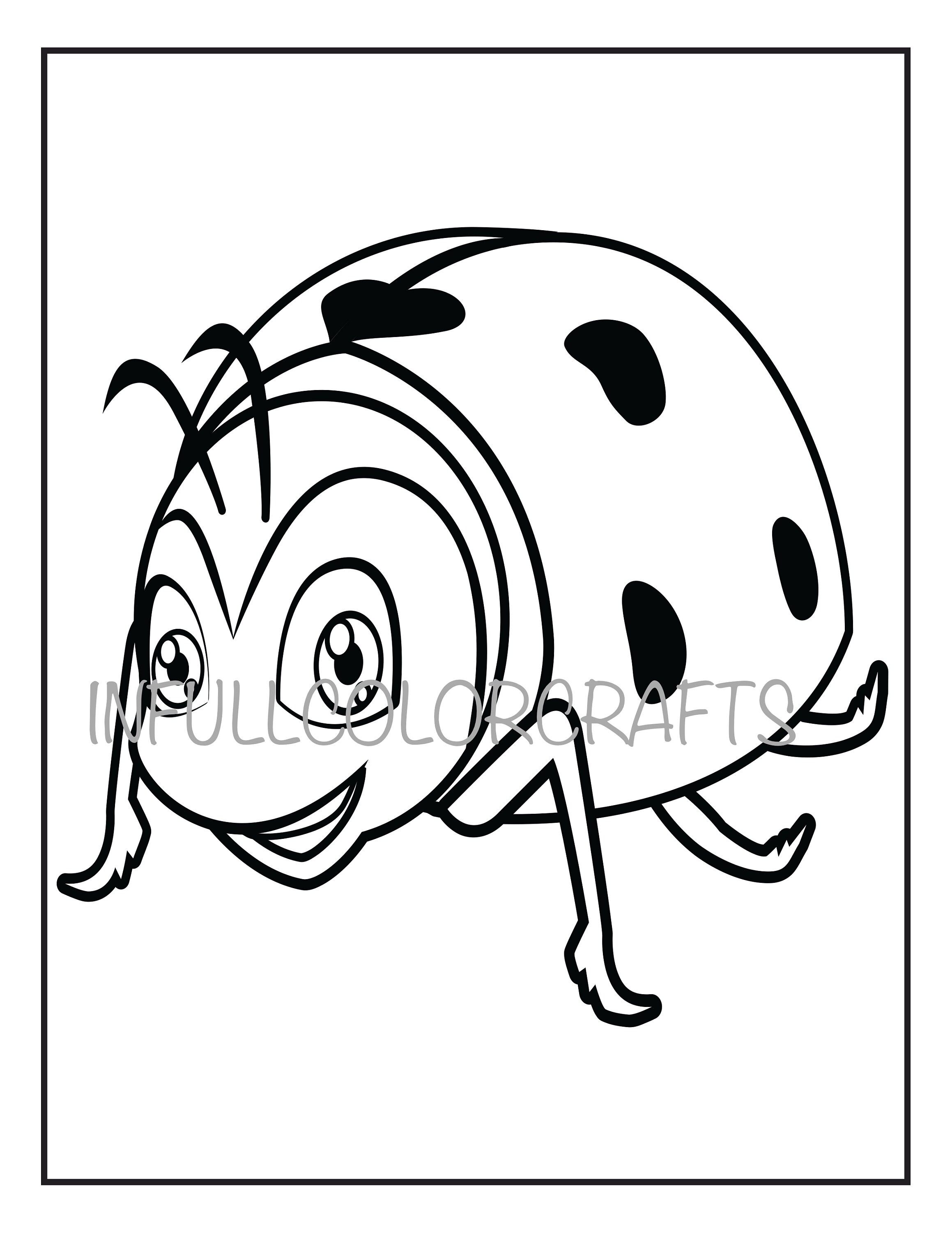 Ladybug coloring page