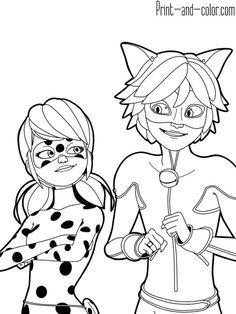 Inspired image of miraculous ladybug coloring pages