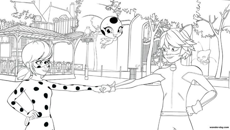 Ladybug and cat noir coloring pages printable coloring pages ladybug coloring page coloring pages ladybug