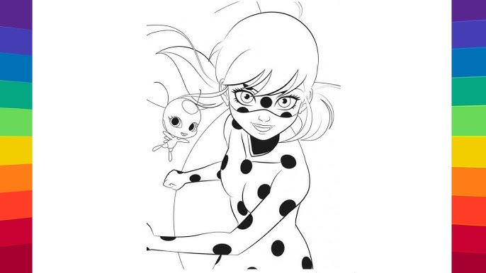 Miraculous ladybug cat noir coloring book miraculous ladybug coloring page