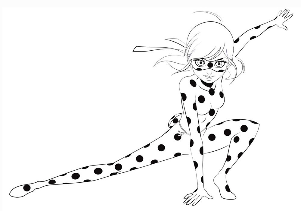 Dibujos para colorear de las aventuras de ladybug