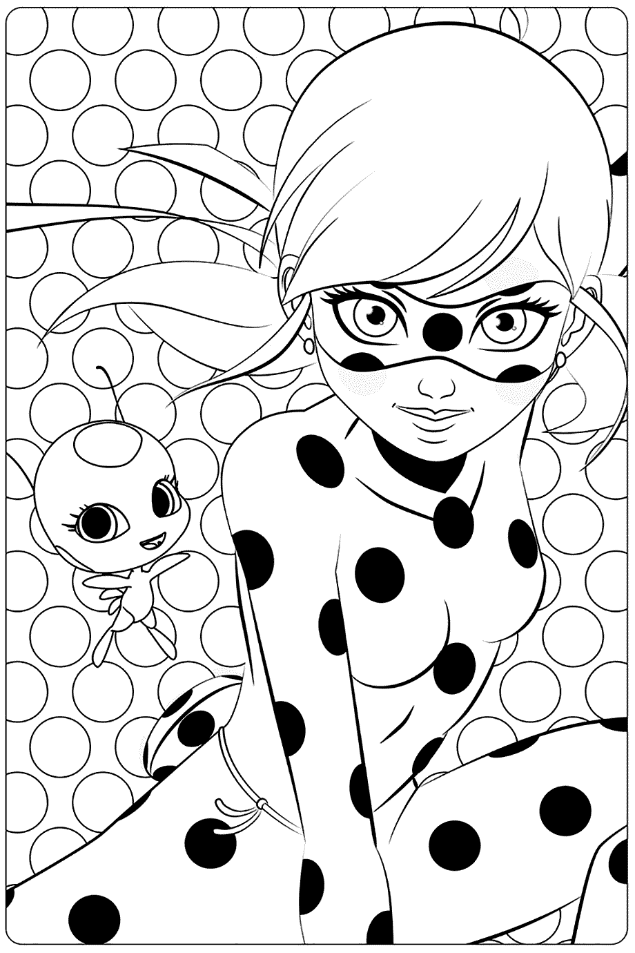 Miraculous ladybug coloring pages