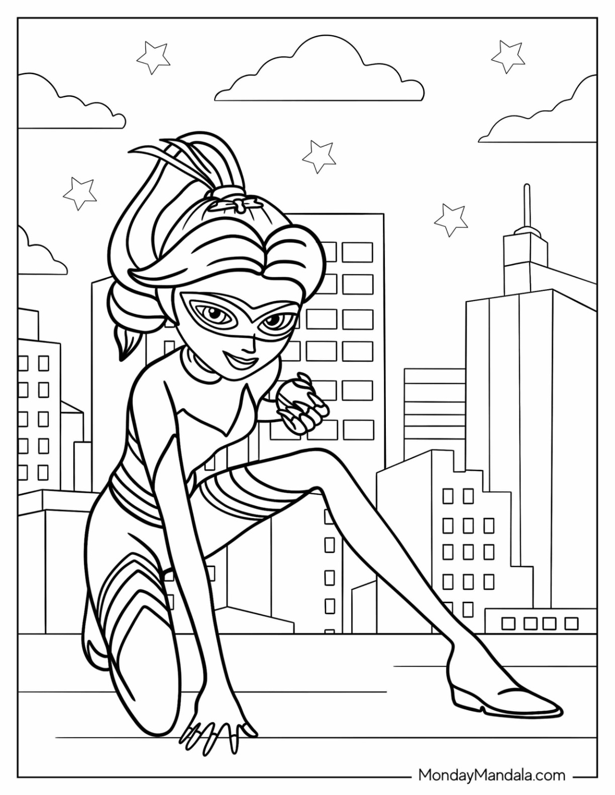 Miraculous ladybug coloring pages free pdf printables