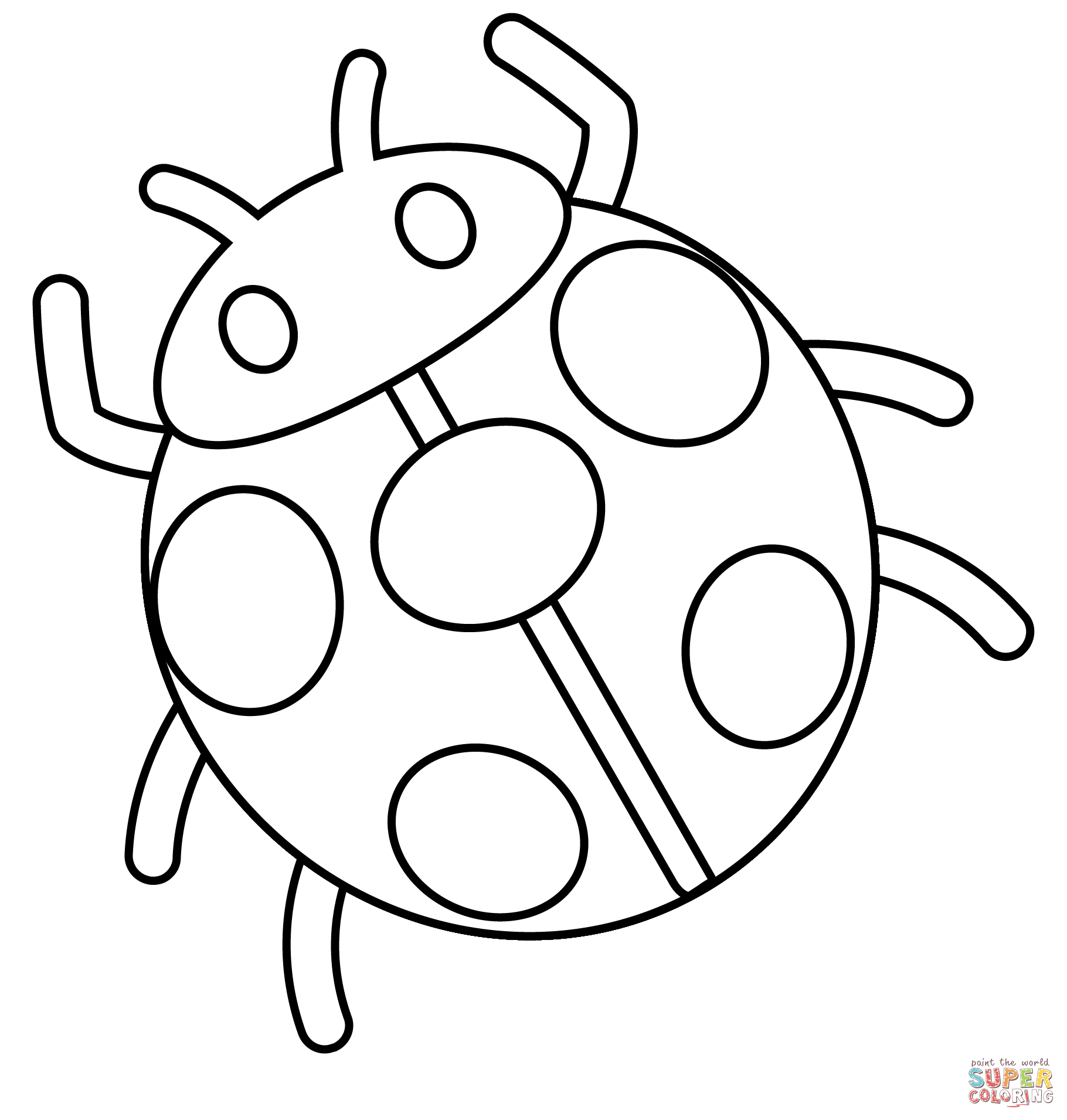 Lady beetle emoji coloring page free printable coloring pages