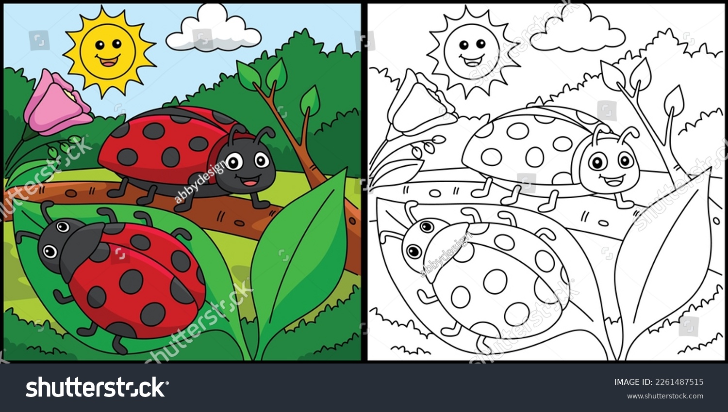 Ladybug coloring pages images stock photos d objects vectors