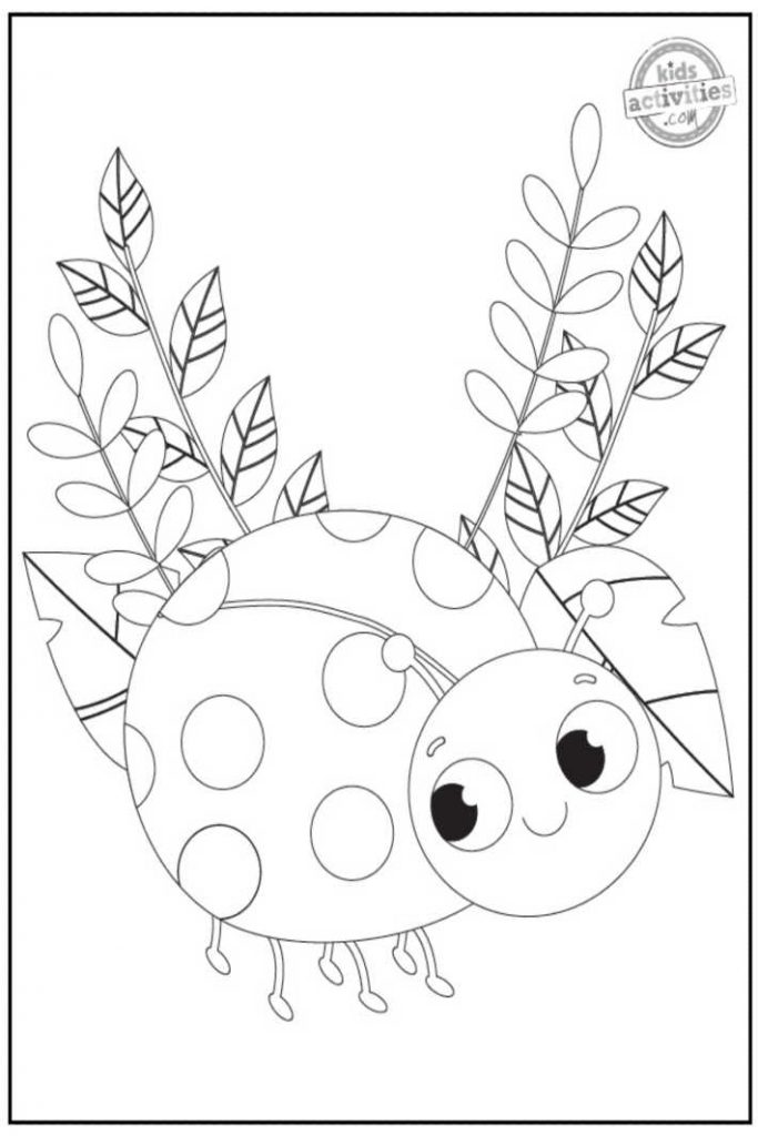 Free printable ladybug coloring pages kids activities blog