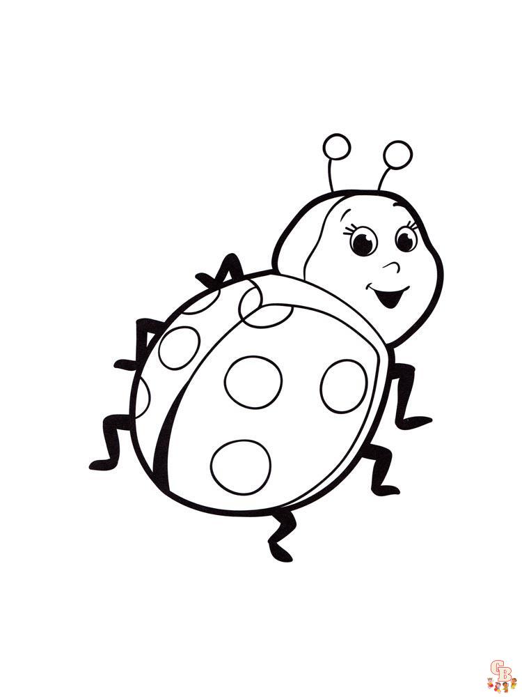 Printable ladybug coloring pages free and easy to color