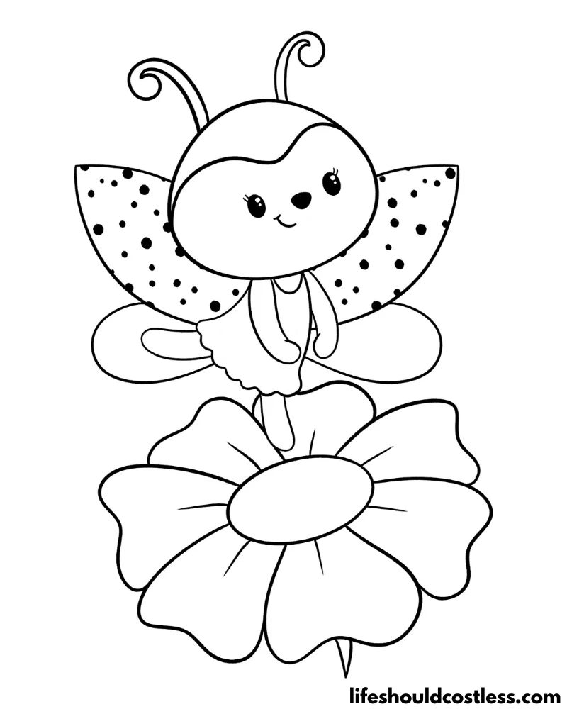 Ladybug coloring pages free printable pdf templates