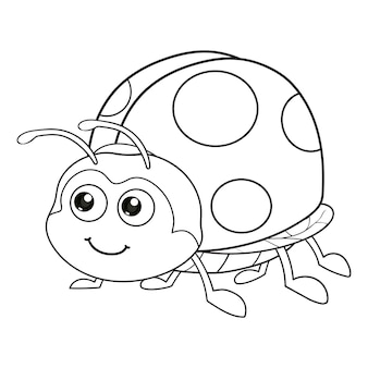 Ladybug coloring page images