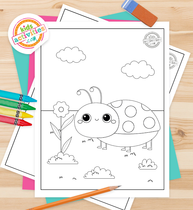 Free printable ladybug coloring pages kids activities blog